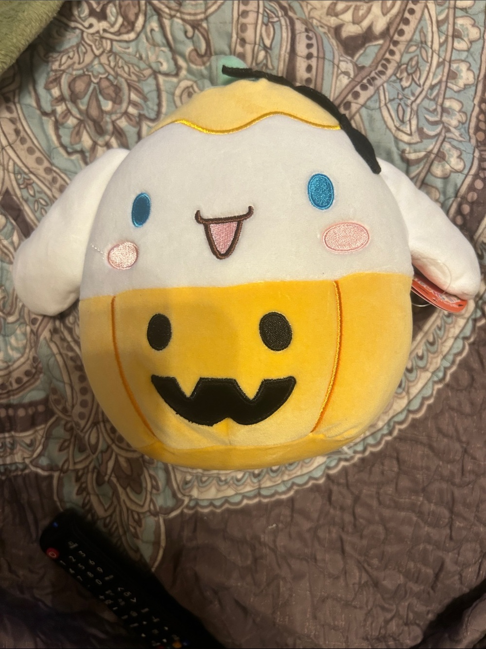 Squishmallows Cinnamoroll Yellow & White Pumpkin Character Plush